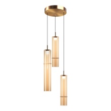 Matteo C30603AGAM - Bambu Aged Gold Brass Pendant
