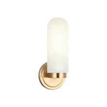Matteo S01901AG - Capsula Aged Gold Brass Wall Sconce