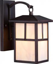 Nuvo 60/5671 - Tanner - 1 Light - 6" Wall Lantern with Honey Stained Glass - Claret Bronze Finish