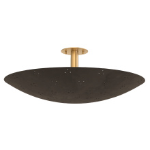 Hudson Valley 8728-VB/BRZ - BERN Flush Mount