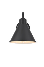 Elegant OD803W10BK - Colton 8 inch Outdoor Wall sconce in Black