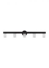 Visual Comfort KWBA27627B - Kelly Wearstler Esfera 5-light dimmable LED large bath vanity with nightshade black finish