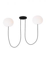 Visual Comfort PBCH35827OPB - Helium Small 2 Light Chandelier