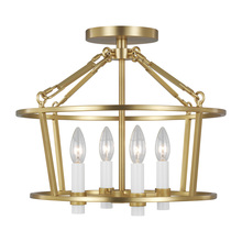 Visual Comfort CF1064BBS - Marston Semi Flush Mount