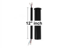 Visual Comfort DRM12BK - 12" Minimalist Downrod in Matte Black